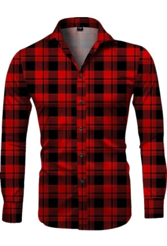 Cotton Checkered Full Sleeves Regular Fit Casual Shirt