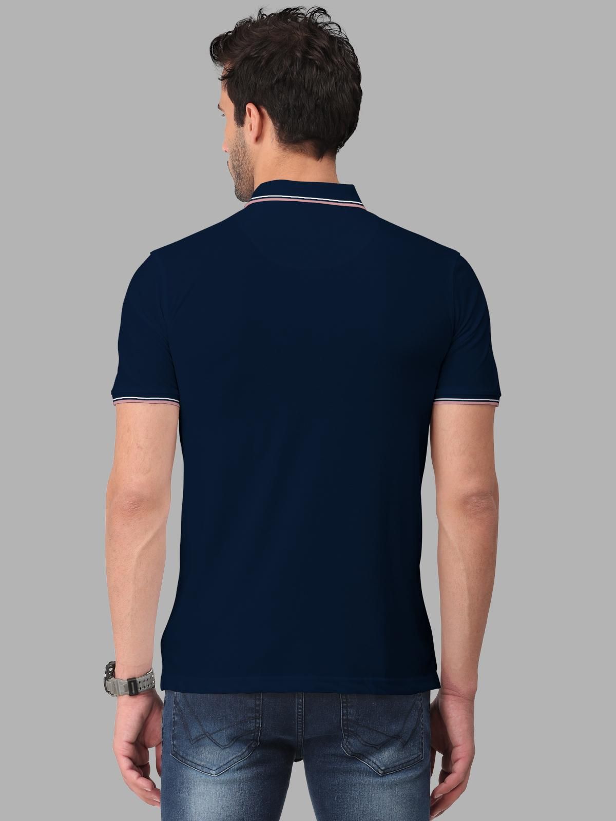 ColorblockHalf Sleeve Polo Collar T-Shirt for Men's