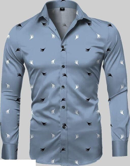 Poly Cotton Printed Full Sleeves Casual Shirt