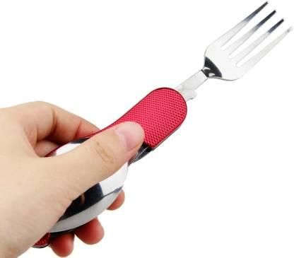 Stainless Steel Spoon Fork Knife Detachable Combo