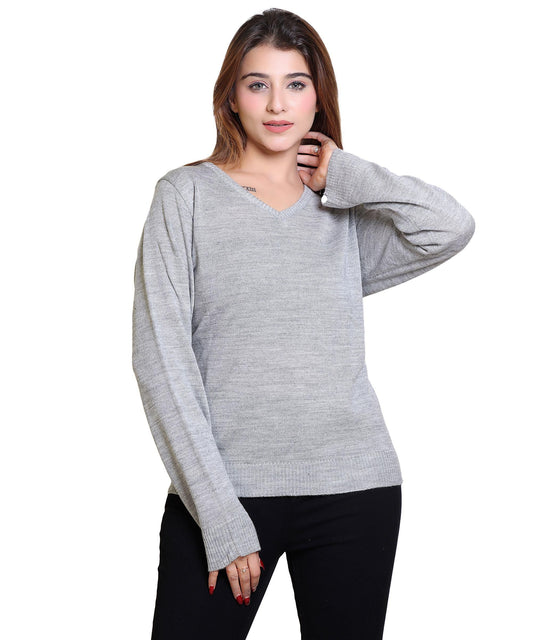 Women's Solid Wool Blend Sweater