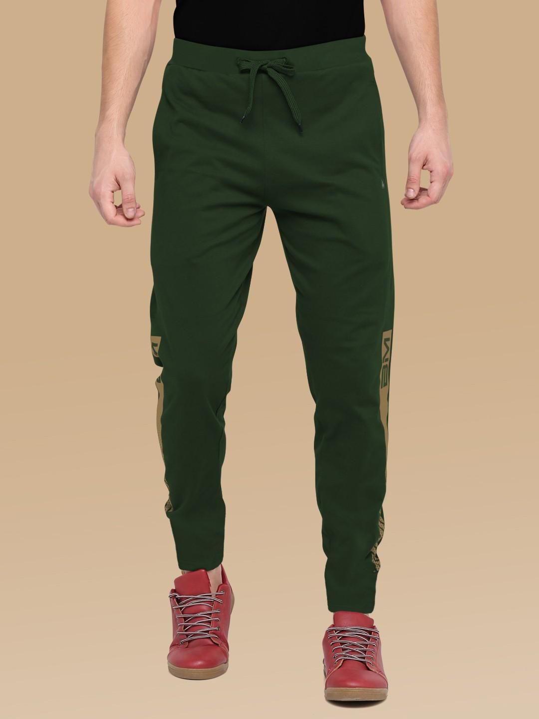 Men's Polyester Side Print Track Pant