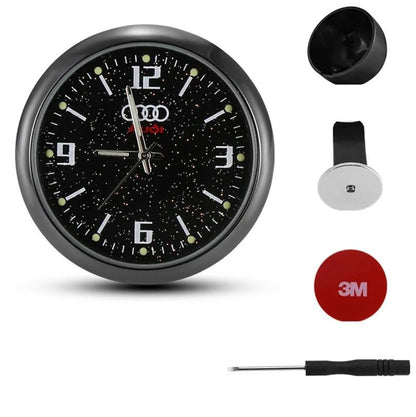 Analog Car Mini Quartz Clock With Brand Logo