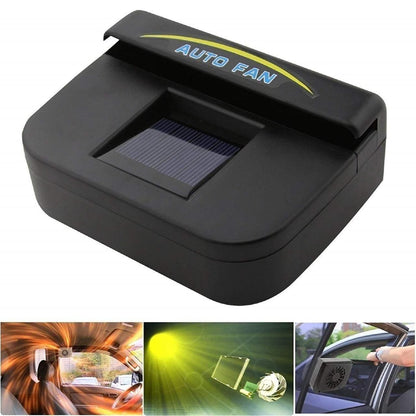 Solar Powered Rubber Stripping Car Ventilation Auto Cool Fan