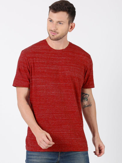 UrGear Cotton Solid Half Sleeves Mens Round Neck T-Shirt