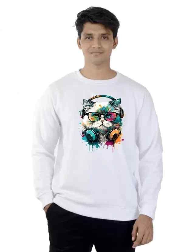 Wearful Men's Full Sleeves Graphic Print Sweatshirt