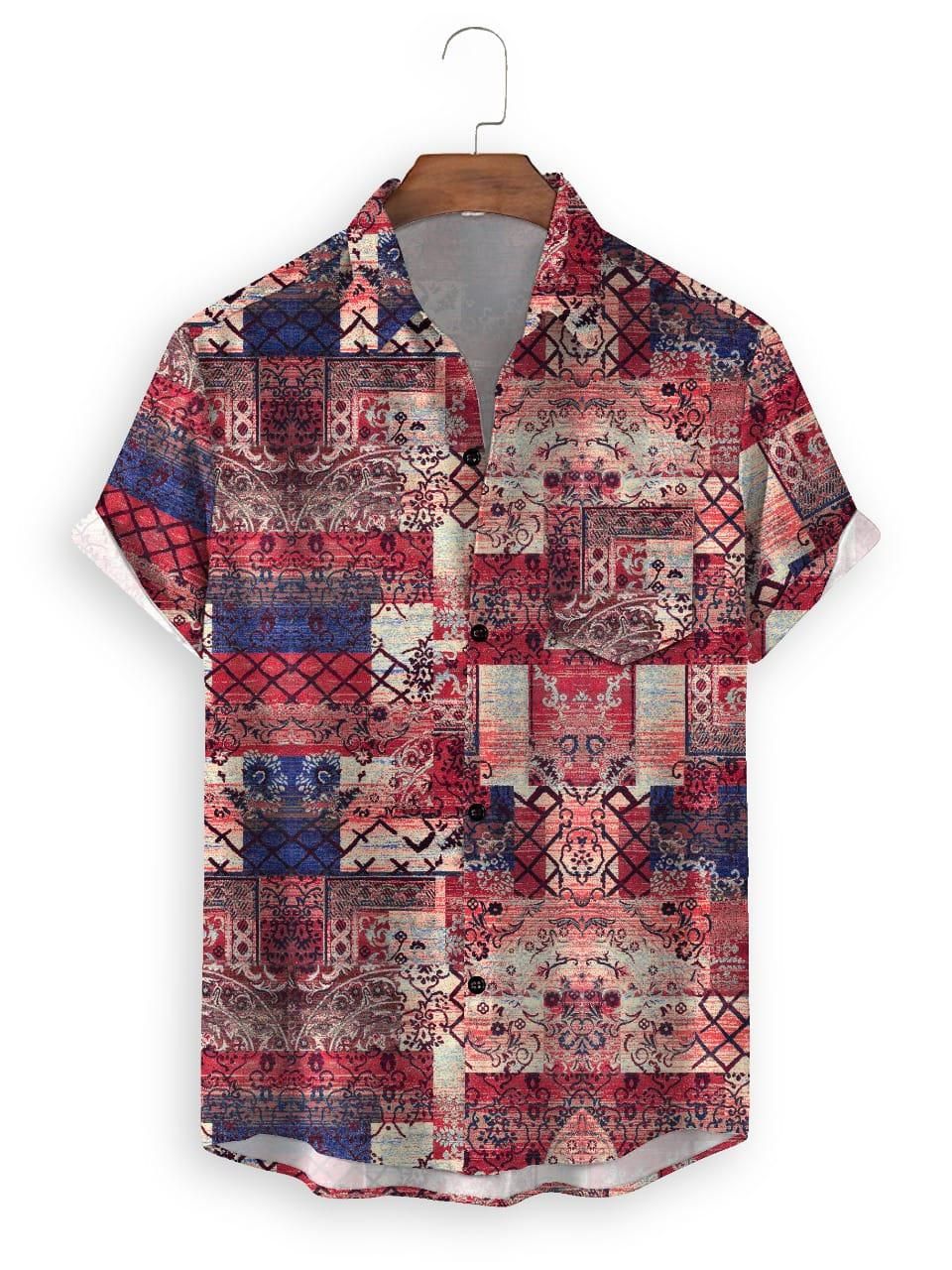 Cotton Printed Half Sleeves Regular Fit Casual Shirt