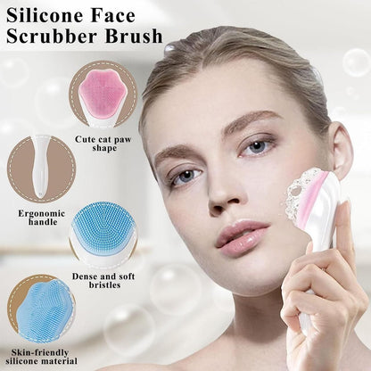 Silicone Facial Cleansing Brush Skin Skin Easy to Clean Scrubber