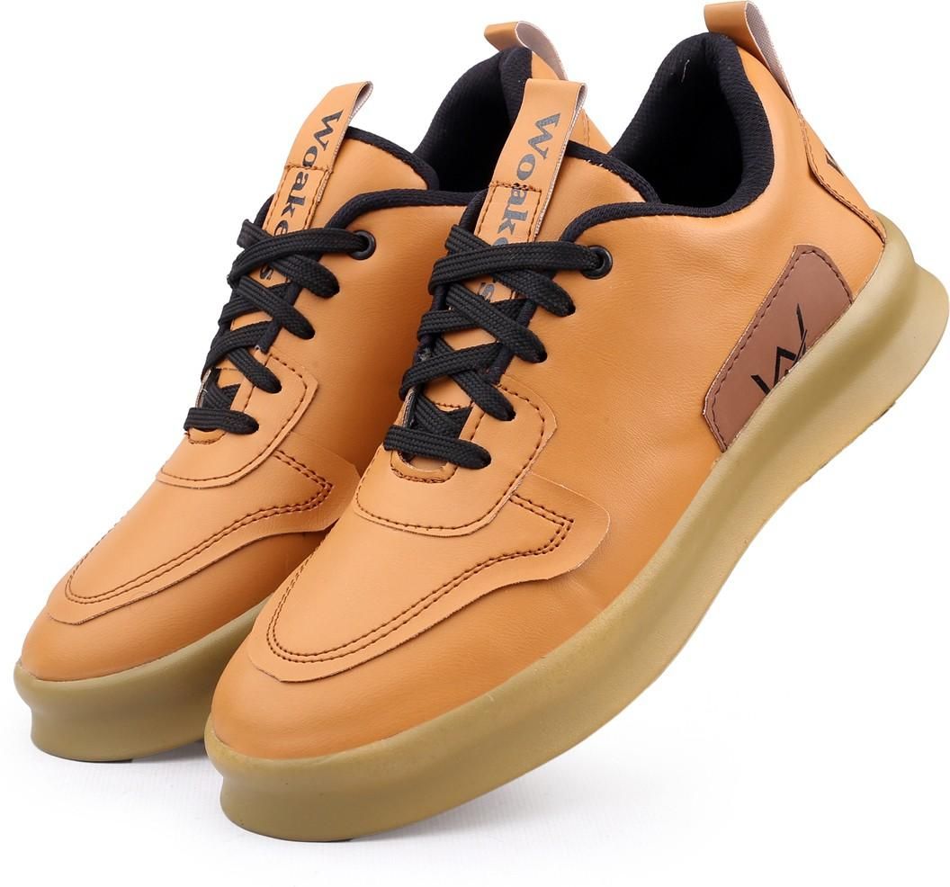 Woakers Tan Men's Casual Sneakers