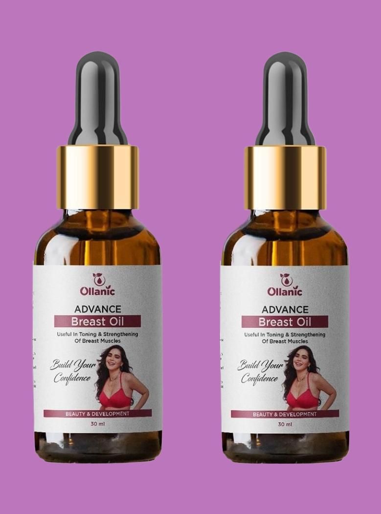 Ollanic Advance Breast Oil Combo 30ml Each (60ml) (Pack Of 2)