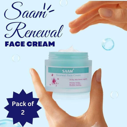 Saam renewal face cream, remove wrinkles, melasma, freckles, skin aging, dark skin (Pack Of 2)