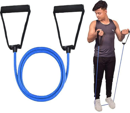 Gym Combo Double Spring Tummy Trimmer With Heavy Resistance Band Toning Tube Ab Exerciser