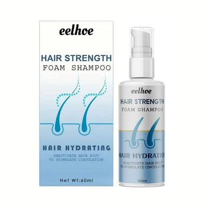 Hair Strength Hair Strength Foam Shampoo, Moisturizing Hair And Scalp 60 Ml (Pack Of 2)