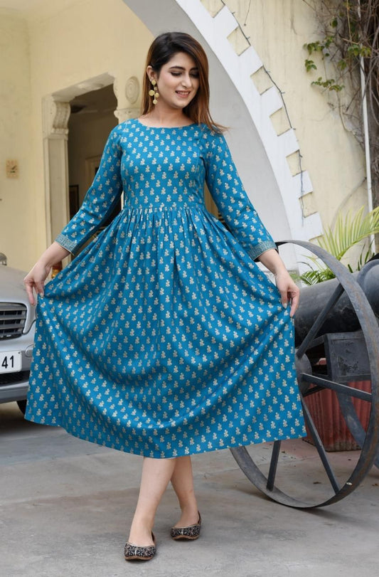 Exclusive Printed Rayon Feeding Kurtis