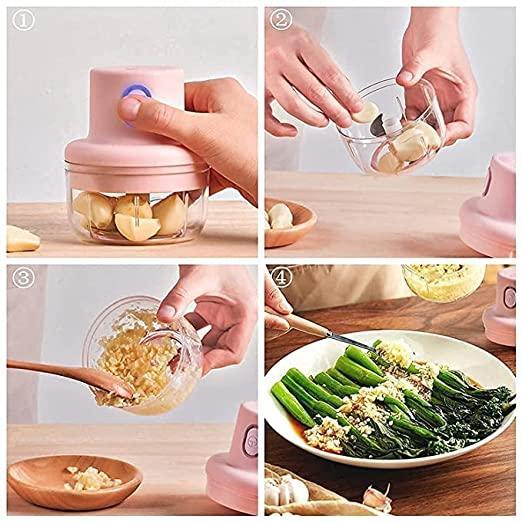 Electric Mini Garlic Grinder Chopper Vegetable