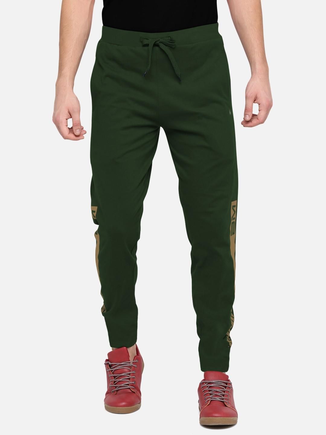 Men's Polyester Side Print Track Pant