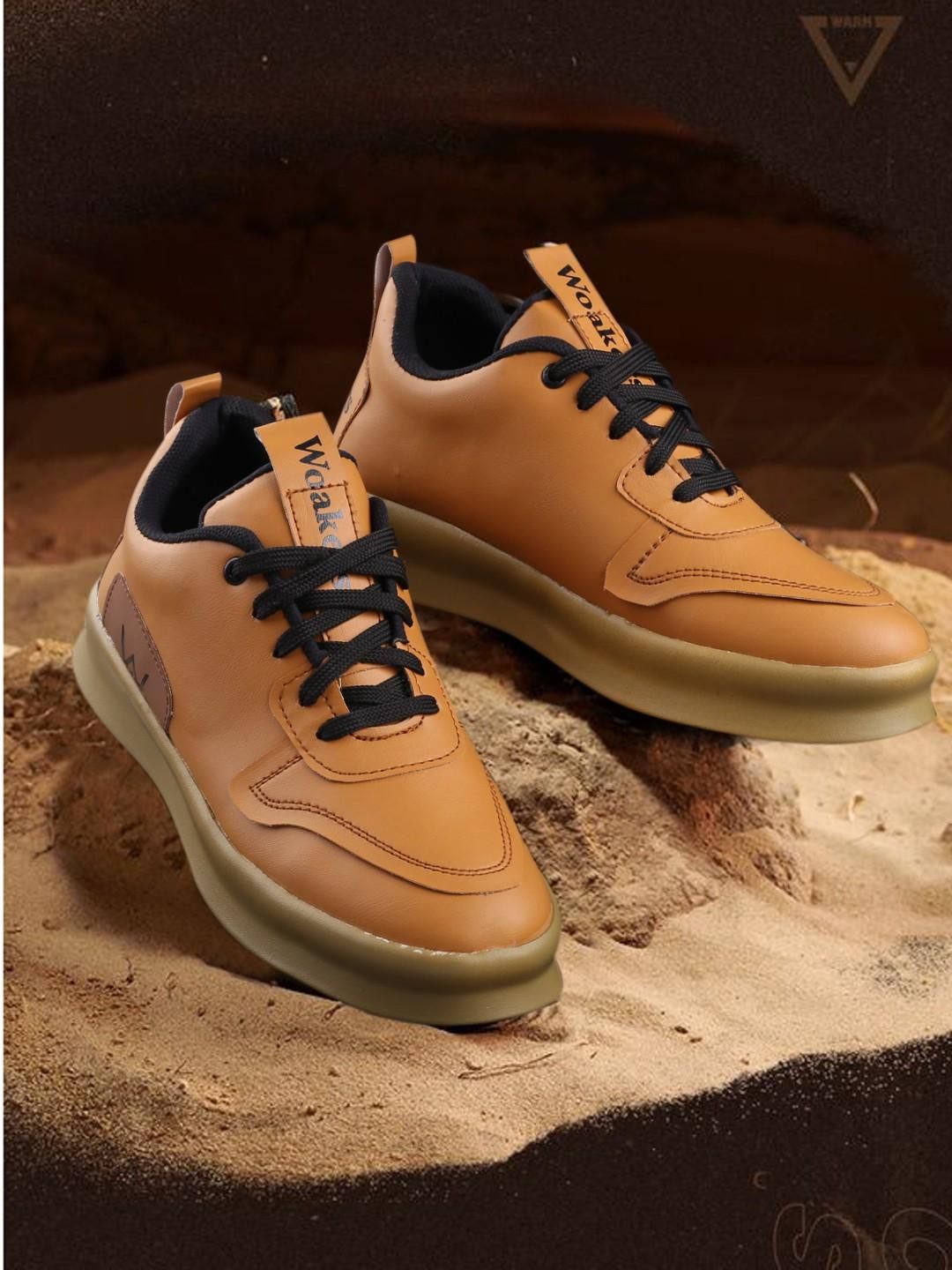 Woakers Tan Men's Casual Sneakers